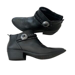 DV Dolce Vita Boots Elsa Chelsea Western Faux Leather